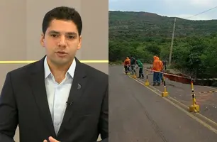 Leonardo Sobral detalha ações do DER para recuperar rodovias afetadas pelas chuvas (Foto: TV Clube)