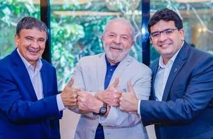 Lula, Rafael Fonteles e Wellington Dias (Foto: Reprodução)