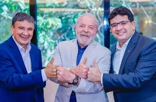 Lula, Rafael Fonteles e Wellington Dias (Foto: Reprodução)