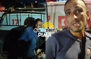 Marroquino é preso em Lagoa do Piauí após tentativa de assalto em Monsenhor Gil (Foto: Repórter 12/Conecta Piauí)