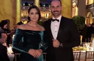 Michelle e Eduardo Bolsonaro são barrados em cerimônia de posse de Trump (Foto: Reprodução)