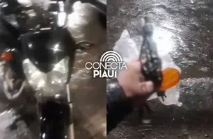 Motociclista por aplicativo reage à assalto e desarma bandido em Teresina (Foto: Reprodução)