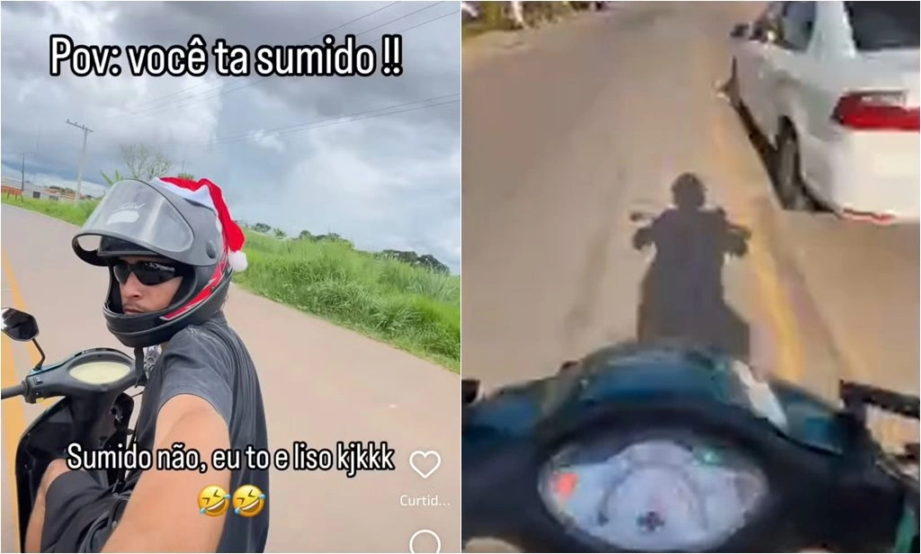 Motociclista sem CNH é preso e posta vídeo debochando em Rio Branco