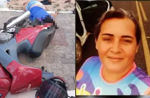 Mulher morre após perder controle de motocicleta em Parnaíba (Foto: Reprodução)