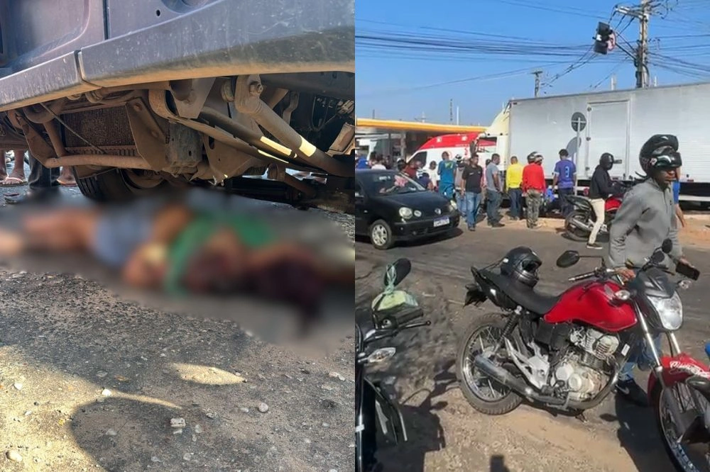 Mulher morre em colisão entre motocicleta e caminhão na zona Leste de Teresina