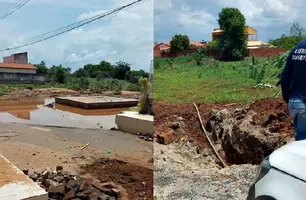 Picos: Agespisa recupera trechos do sistema de abastecimento afetados pela chuvas (Foto: Reprodução)