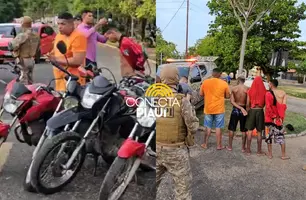 PM prende seis homens suspeitos de roubar motocicletas no MA e PI (Foto: Reprodução)