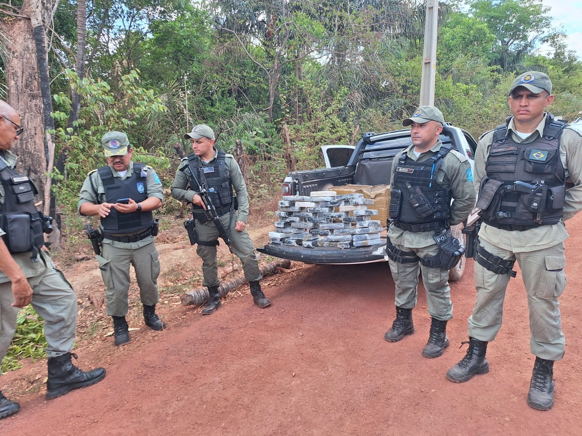 Polícia Militar apreende 36 tabletes de drogas em operação na zona Rural de Altos