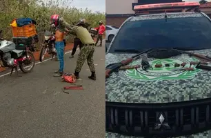 Polícia Militar captura três suspeitos de caça ilegal em Caracol (Foto: Reprodução)