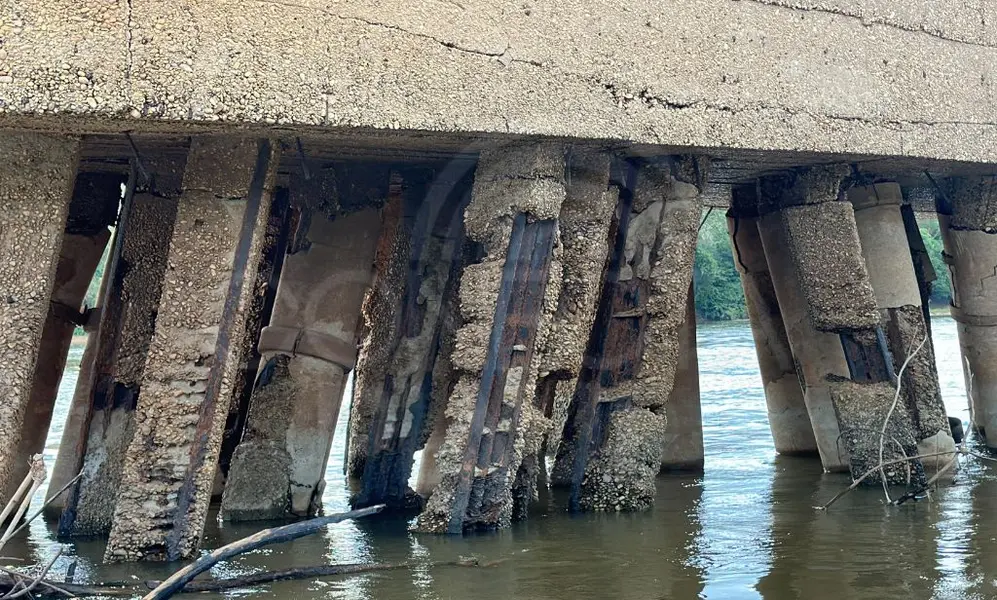Ponte Metálica João Luís Ferreira, que conecta Teresina (PI) a Timon (MA)