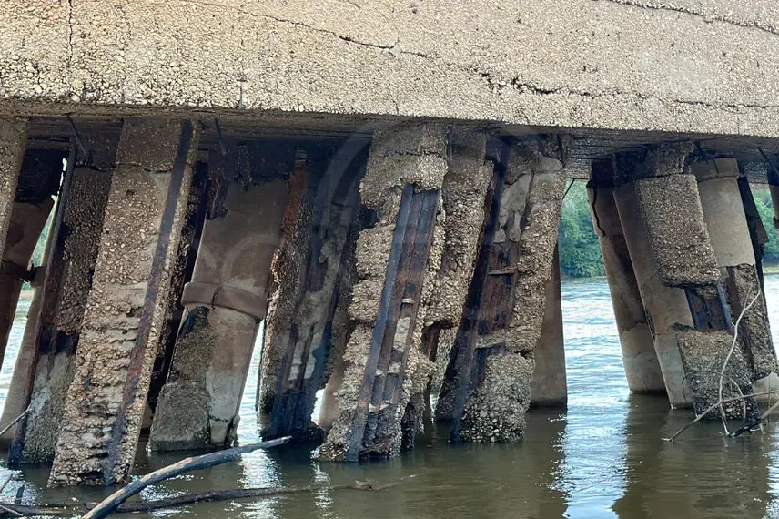 Ponte Metálica João Luís Ferreira, que conecta Teresina (PI) a Timon (MA)