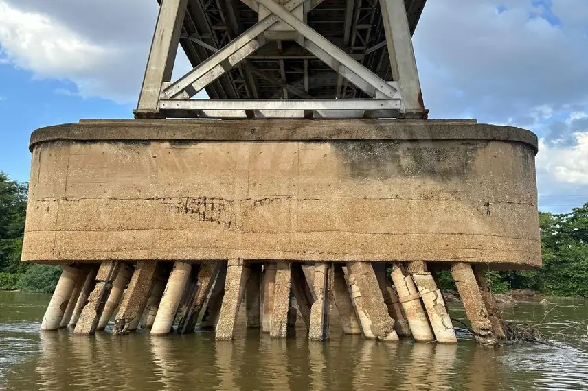 Ponte Metálica João Luís Ferreira, que conecta Teresina (PI) a Timon (MA)