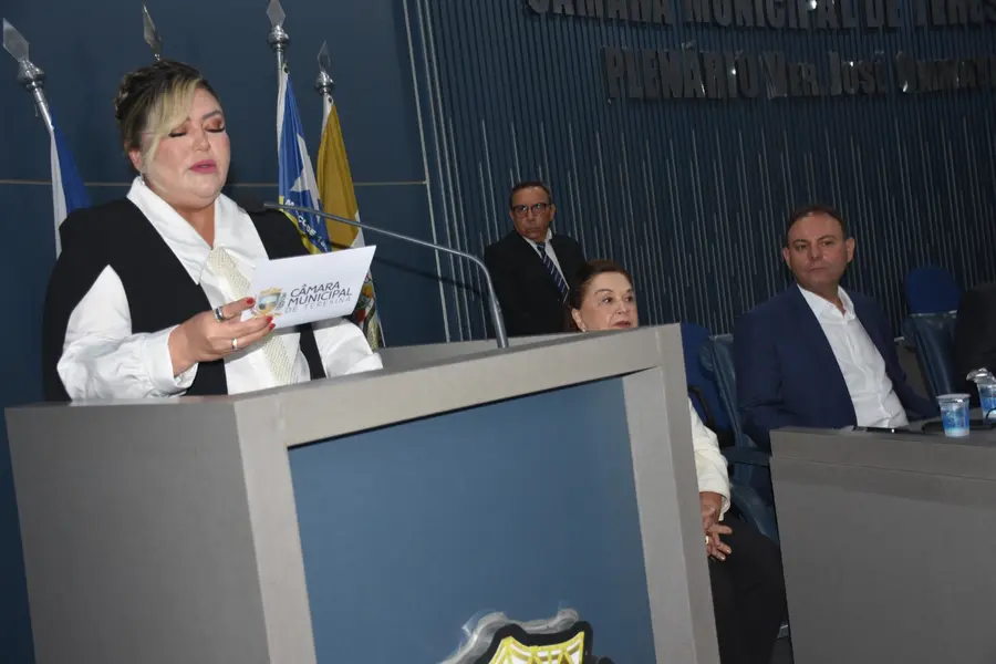 Posse dos vereadores Samantha Cavalca e Pedro Alcântara