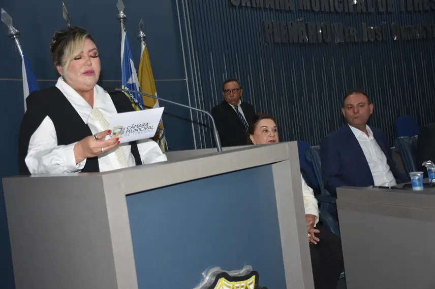 Posse dos vereadores Samantha Cavalca e Pedro Alcântara