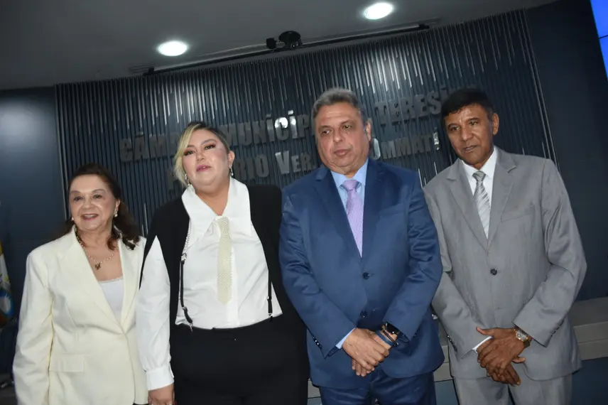 Posse dos vereadores Samantha Cavalca e Pedro Alcântara