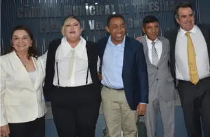 Posse dos vereadores Samantha Cavalca e Pedro Alcântara (Foto: Magal/ Conecta Piauí)