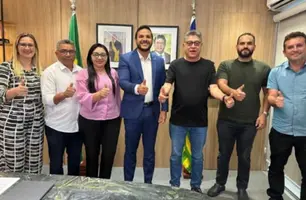 São Gonçalo do Piauí: prefeita se reúne com W. Bandeira em busca de recursos (Foto: Reprodução)