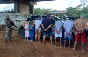 Sete suspeitos de integrar facção criminosa são presos na zona Norte de Teresina (Foto: Reprodução)