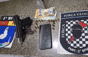 Suspeito de ameaçar ex-companheira é preso após desacatar policiais em Parnaíba (Foto: Divulgação/ Polícia Militar)
