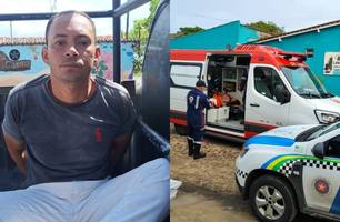 Suspeito de tentar matar ex-companheira a facadas e fugir à pé é preso em Parnaíba (Foto: Reprodução/Folha do Delta)