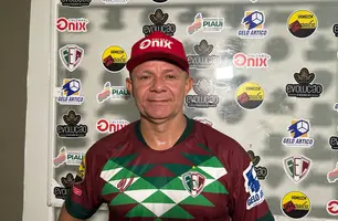 Técnico do Fluminense-PI, Marcinho Guerreiro (Foto: Pedro Melo/Conecta Piauí)