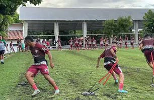 Treino do Fluminense-PI (Foto: Conecta Piauí)