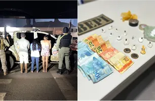 Três pessoas são presas por tráfico de drogas com cocaína em município no Piauí (Foto: Reprodução)