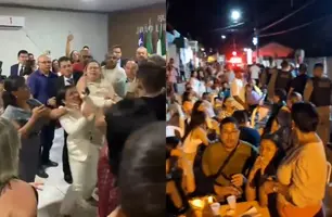 Tumulto marca posse do prefeito Rodrigo Martins em Bertolínia (Foto: Reprodução)