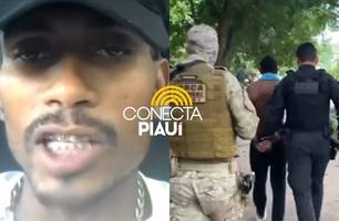 ‘Vai prender bandido de verdade’, diz homem preso por ameaçar delegada em Amarante (Foto: Reprodução)