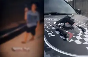 Adolescentes são apreendidos após vídeos exibindo simulacro em São Raimundo Nonato (Foto: Reprodução)
