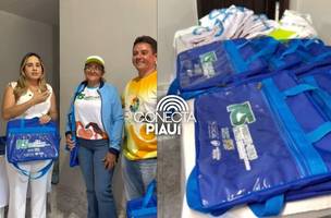 Assistência Social de Cocal entrega kits a visitadores do ProCard SUS (Foto: Reprodução)