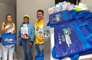 Assistência Social de Cocal entrega kits a visitadores do ProCard SUS (Foto: Reprodução)