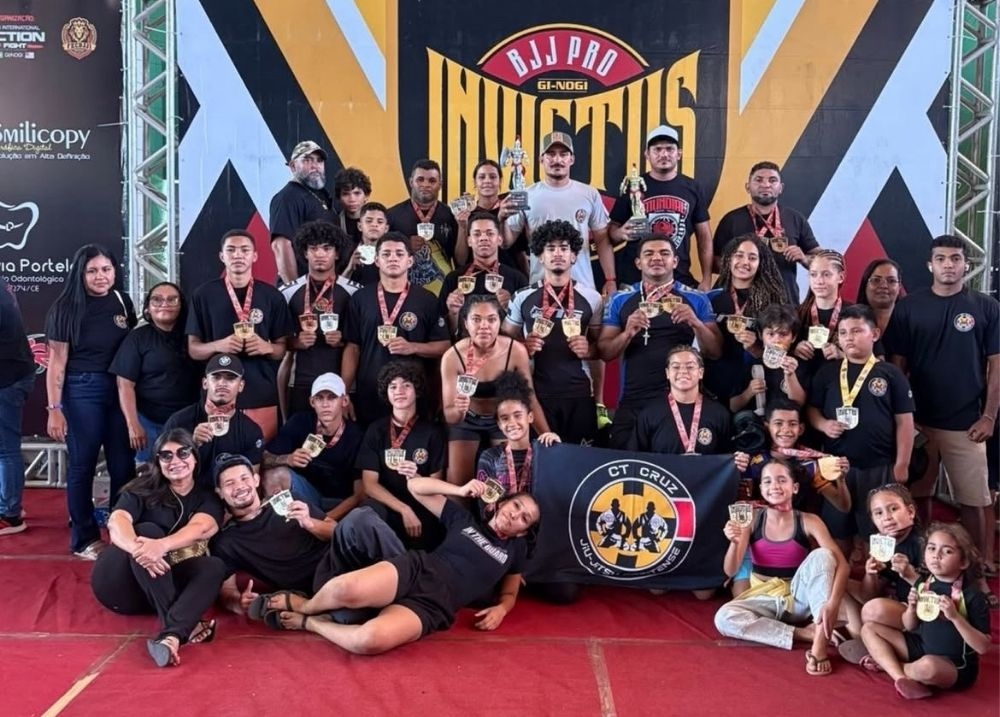Atletas de José de Freitas conquistam 33 medalhas no Invictus BJJ Pro no Ceará
