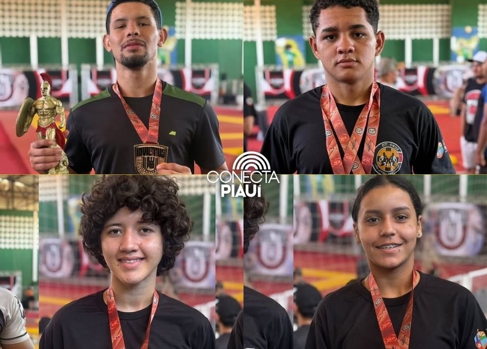 Atletas de José de Freitas conquistam 33 medalhas no Invictus BJJ Pro no Ceará