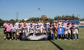 Atletas do Piauí homenageiam amigo morto em acidente em estreia da Copa do Brasil Sub-20 (Foto: Aldo Carvalho/ PEC)