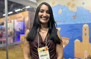 Bárbara Luille fala sobre inovação em saúde durante a Feira dos Municípios 2025 (Foto: Conecta Piauí)