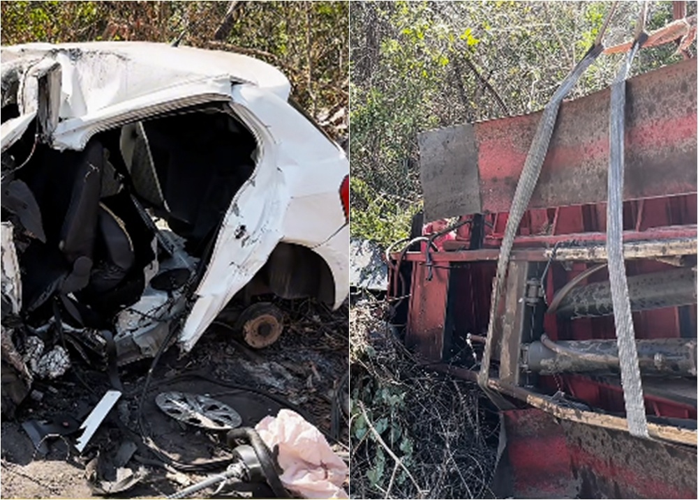 BR-316 registra um acidente fatal envolvendo veículo de modelo Gol e caçamba em Caxias