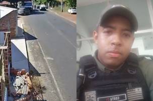 Câmera flagra tiroteio que acabou com PM morto acidentalmente em José de Freitas (Foto: Reprodução)