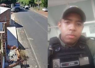Câmera flagra tiroteio que acabou com PM morto acidentalmente em José de Freitas