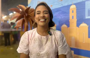 Camila Barbosa, de Lagoa do Piauí, destaca ações de gestão na Feira dos Municípios (Foto: Conecta Piauí)