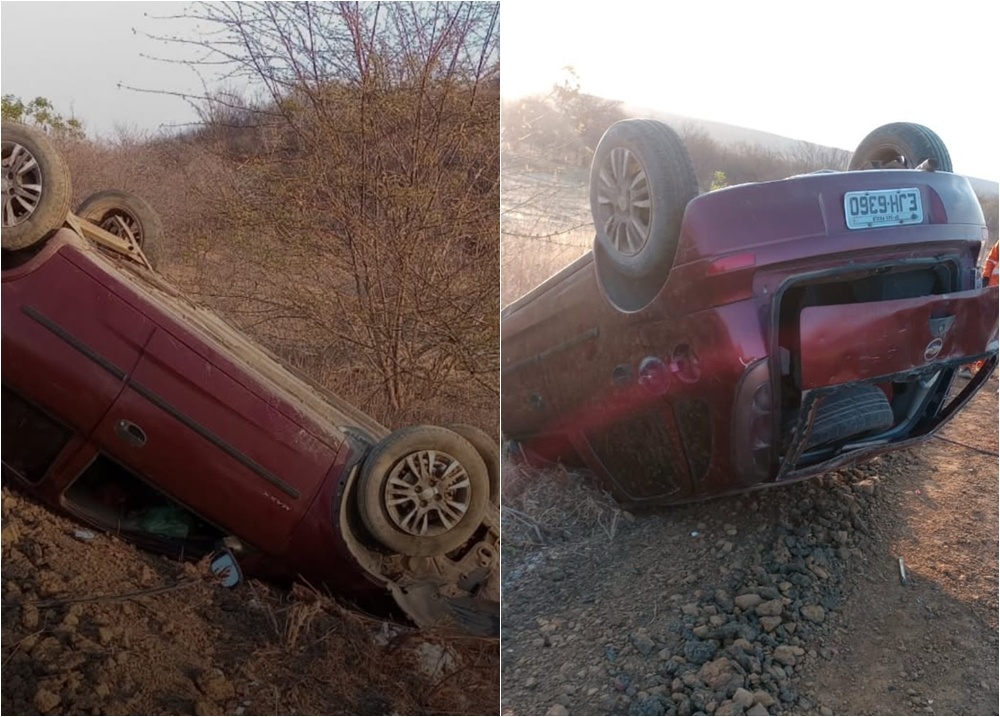 Capotamento é registrado na PI-115 entre São Miguel do Tapuio e Assunção do Piauí