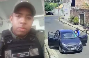 Carro usado por grupo em ação que terminou com PM morto foi roubado em Teresina (Foto: Reprodução)