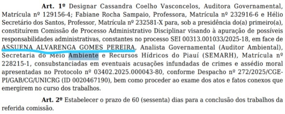 CGE abre processo contra servidora após denúncia infundada de assédio moral