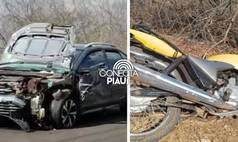Colisão na BR-230, em Oeiras, deixa motociclista gravemente ferido