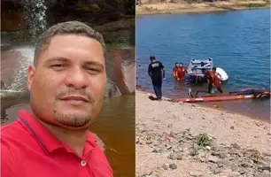 Corpo de homem que caiu de jet ski é encontrado em açude no Piauí (Foto: Reprodução)