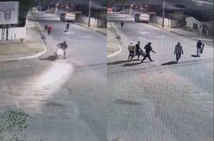 Criminosos armam emboscada e tentam assaltar motociclista em Timon (Foto: Reprodução) Criminosos armam emboscada e tentam assaltar motociclista em Timon (Foto: Reprodução)