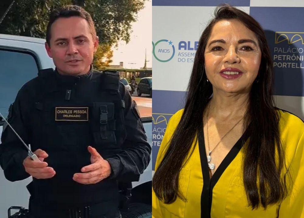 Delegado Charles Pessoa e Tereza Britto