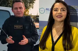 Delegado Charles Pessoa e Tereza Britto (Foto: Reprodução/Conecta Piauí)