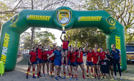 Delta Rugby campeão da primeira etapa da Super Sevens (Foto: Reprodução/Comunidade Brasil Rugby)