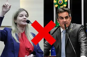 Deputada Gracinha versus senador Ciro Nogueira (Foto: Reprodução)